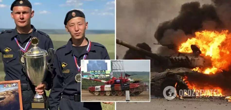 Russian tank biathlon champion burns in Ukraine