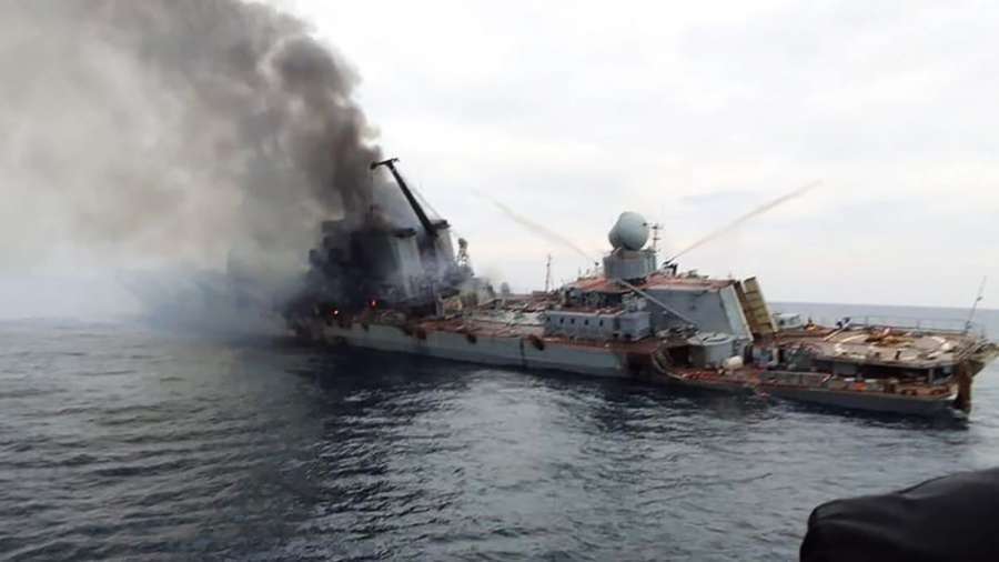 З’явилось, ймовірно, перше справжнє фото підбитого крейсера «Москва»